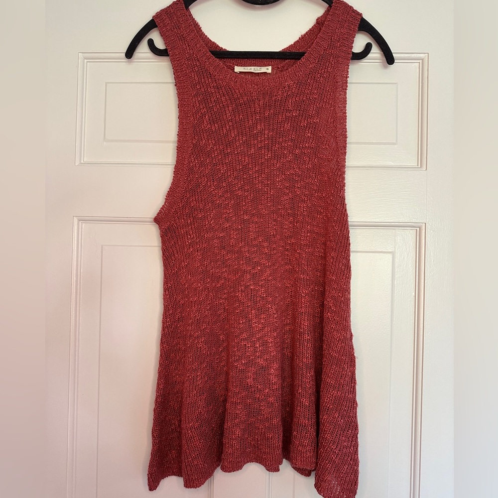 ILLA ILLA Red Knit Tank Top